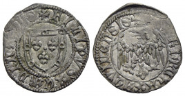 AQUILEIA . Filippo d'Alencon (1381-1387) . Denaro . (AG g. 0,81) NC Ber. 60; Biaggi 185. BB-SPL