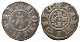 BOLOGNA. Repubblica, a nome di Enrico VI Imperatore (1191-1337). Bolognino grosso Ag (1,30 g - 20 mm). MIR 1; CNI 9/49. qSPL