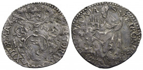 BOLOGNA . Gregorio XIII (1572-1585) . Gregorio . (AG g. 3,16) RR CNI 29; Munt. 361 Patinata. bel BB