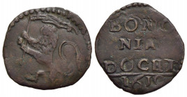 BOLOGNA . Paolo V (1605-1621) . Quattrino. 1610 . CU R CNI 6; Munt. 204c. bel BB