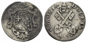 BOLOGNA . Clemente XII (1730-1740) . Carlino . AG R Ser. 466; Munt. 174. BB