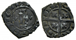 BRINDISI . Carlo I d'Angiò (1266-1278) . Denaro . (MI g. 0,73) RRR CNI 227; MIR 339. BB+