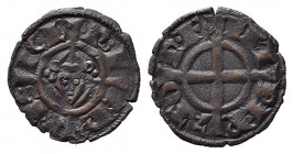 BRINDISI. Federico II (1197-1250). Denaro emissione del 1239. Mi (0,82 g - 16,8 mm).Biaggi 455. qSPL