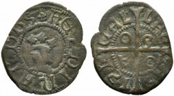 CAGLIARI. Ferdinando II d'Aragona (1479-1516). Cagliarese Mi (1,05 g). Busto coronato - Croce. MIR 25. BB