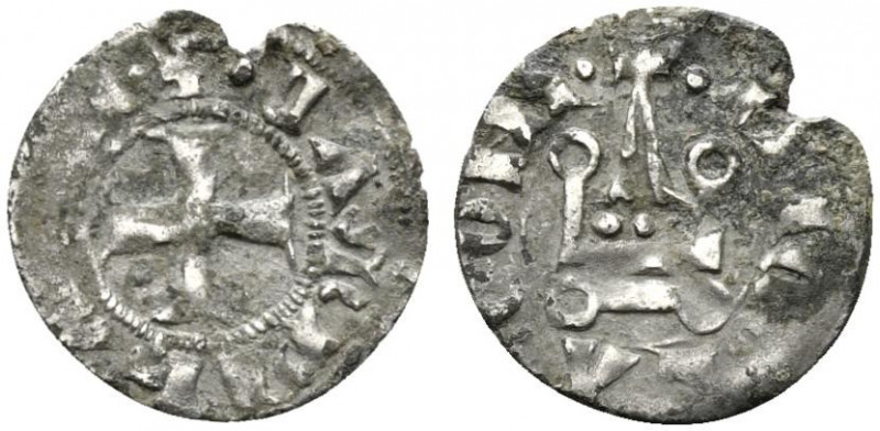 CAMPOBASSO. Nicola II di Monfort (1459-1463). Tornese Mi (0.64 g - 17.2 mm). Cas...