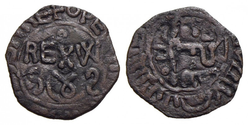 MESSINA . Guglielmo II (1166-1189) . Follaro . (AE g. 0,43) Spahr 119/120; MIR 3...