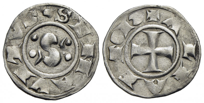 SIENA . Repubblica (Sec. XII-1390) . Grosso. (1318-1325) . (AG g. 1,75) R CNI 57...