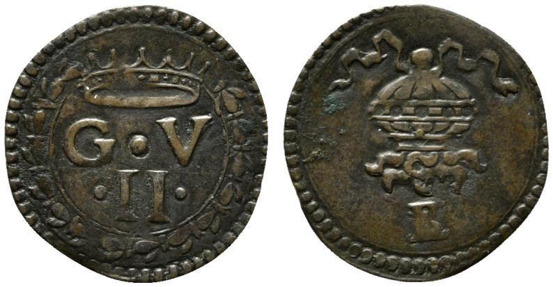 URBINO. Guidobaldo II Della Rovere (1538-1574). Quattrino Mi (0,73g - 16 mm). Le...