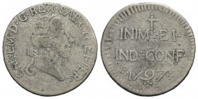 Carlo Emanuele IV (1796-1800) . Reale. 1797 . MI R CNI 1; Mont. 30. BB/BB+