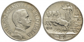 Vittorio Emanuele III (1900-1943) . 2 Lire. 1912 Quadriga veloce . AG Pag. 735; Mont. 150. qFDC/FDC