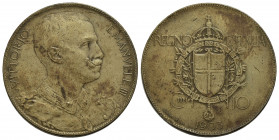 Vittorio Emanuele III (1900-1943) . 10 Centesimi. 1903 . _BR_ R Pag. P.P. 316; Mont. 522 Stabilimento Johnson. qSPL