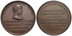 NAPOLEONICHE . Napoleone I, Console (1799-1804) . Medaglia. 1800 - Colonna Nazionale di Place Vendôme Ø: 42 mm. . AE Br. 63. SPL-FDC