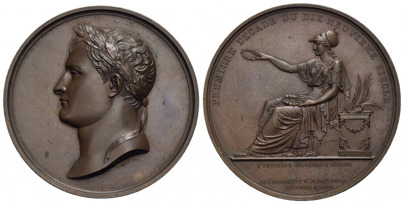 NAPOLEONICHE . Napoleone I, Imperatore (1804-1814) . Medaglia. 1810 - I° decade ...