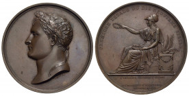 NAPOLEONICHE . Napoleone I, Imperatore (1804-1814) . Medaglia. 1810 - I° decade del XIX° sec. Opus: Andrieu Ø: 68 mm. . AE Br. 985. qFDC