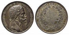 SAVOIA. Vittorio Emanuele II. Medaglia 1859 Alleanza Franco - Sarda per l'indipendenza d'Italia. Mb (45,60 g - 50,3 mm). BB