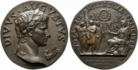 VENTENNIO FASCISTA (1922-1943). Medaglia Bimillenario di Augusto anno XV. D/DIVVS AVGVSTVS; Busto laureato di Augusto a destra, in basso Capricorno. R...