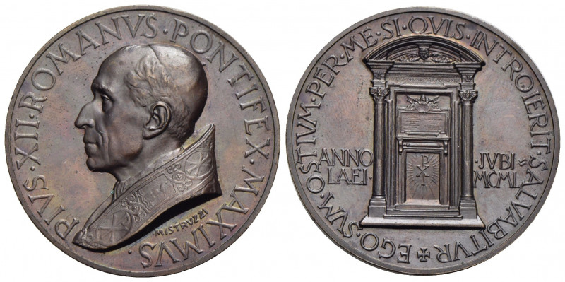 PAPALI . Pio XII (1939-1958) . Medaglia. 1950 - Giubileo Opus: Mistruzzi Ø: 44 m...