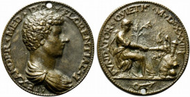 FIRENZE. Alessandro De' Medici (1512-1537). Medaglia 1534 fusa. Opus Francesco Dal Prato (1512-1562). AE (36.3 g - 40 mm). D/ALEXANDER MED DVX FLORENT...