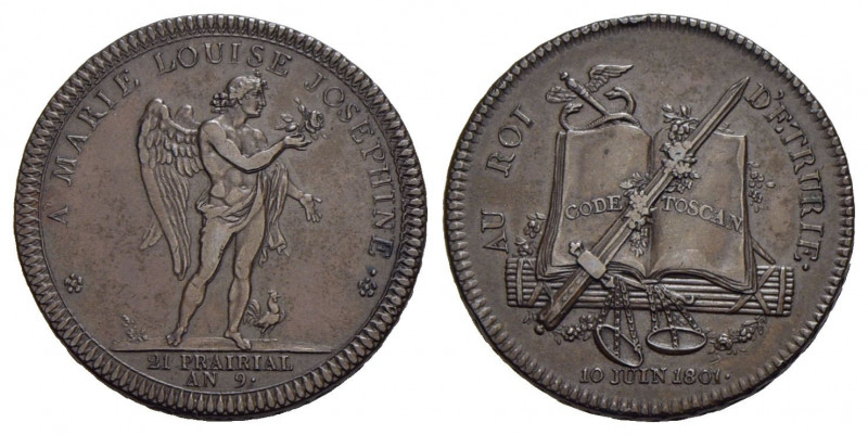 FRANCIA . Napoleone I, Console (1799-1804) . Medaglia. 1801 - Il Re e la Regina ...