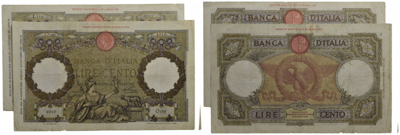 BANCA d'ITALIA . Vittorio Emanuele III (1900-1943) . 100 Lire - Capranesi. 18/08...