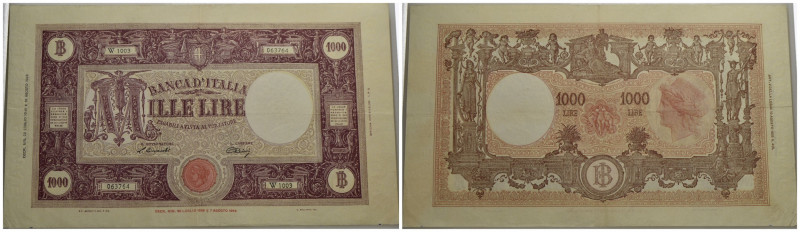 BANCA d'ITALIA . Repubblica Italiana (emissioni in lire) (1946-2001) . 1.000 Lir...