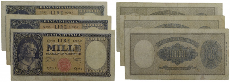 BANCA d'ITALIA . Repubblica Italiana (emissioni in lire) (1946-2001) . 1.000 Lir...