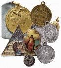 MEDAGLIE. Lotto di 10 medaglie religiose.