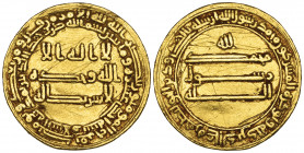 Abbasid, temp. al-Ma’mun (194-218h), dinar, Madinat al-Salam 211h, Reform type with double marginal legend, 4.26g (cf Bernardi 116Jh, where this date ...