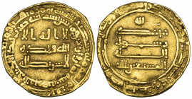 Abbasid, al-Musta‘in (248-251h), dinar, al-Muhammadiya 248h, 3.98g (Bernardi 160Mh RRR, citing a single specimen of this mint and date; Miles, Rayy -)...