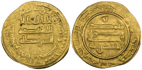 Abbasid, al-Muhtadi (255-256h), dinar, Madinat al-Salam 256h, 4.14g (Bernardi 165Nd), good fine and very rare

Estimate: GBP 800 - 1200