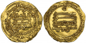 Abbasid, al-Mu‘tamid (256-279h), dinar, al-Rafiqa 271h, 3.49g (Bernardi 181Hn), ragged edge but otherwise good very fine and rare [2 examples cited by...