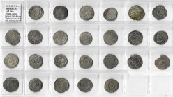 Fatimid half-dirhams (25), of al-Mu‘izz (10) and al-‘Aziz (15), generally with missing or partial mints and dates, some fine (25)

Estimate: GBP 300...