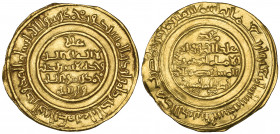 Fatimid, al-Mustansir (427-487h), dinar, Filastin 440h, 3.77g (Nicol 2068), minor edge marks and slightly wavy flan, good very fine and rare

Estima...