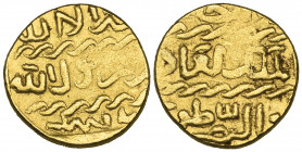 Burji Mamluk, Tumanbay (906h), ashrafi, mint and date not visible, 3.37g (Balog 867), some central weakness on both sides, otherwise very fine and rar...