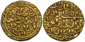 *India, Sultans of Jaunpur, Shams al-Din Ibrahim Shah (804-844h), gold tanka, dated 826h, 11.38g (GG J2; cf Classical Numismatic Gallery auction 25, 6...