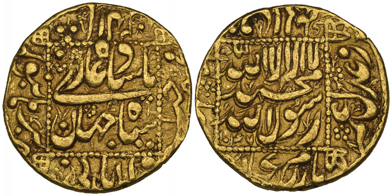 *India, Mughal, Shah Jahan (1037-1068h / 1628-1658 AD), mohur, Burhanpur 1047h, ...
