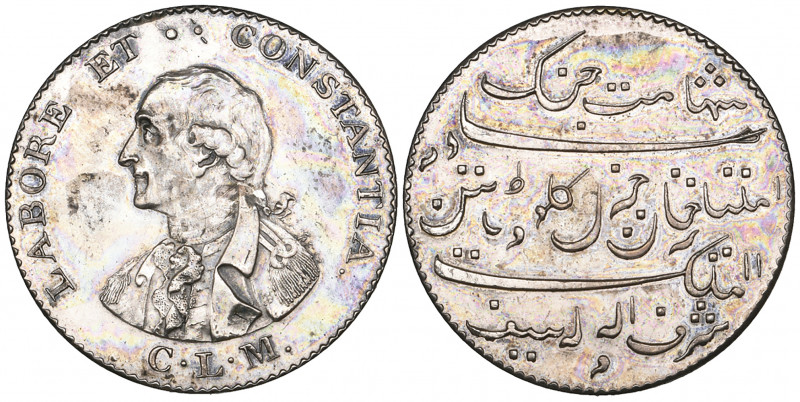 *India, E.I.C., Major General Claude Martin (1735-1800), silver medal or token, ...