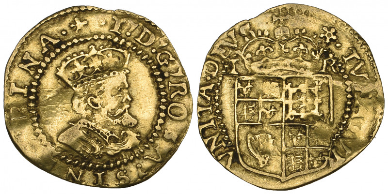 *James I, Second Coinage, halfcrown of 2/9d., m.m. cinquefoil, fifth bust, 1.13g...