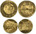 *James I, Third Coinage, quarter-laurel, m.m. trefoil, fourth bust, beaded inner circle on obverse, no inner circle on reverse, 2.21g (N. 2119; cf S. ...