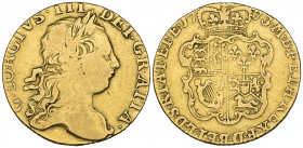 *George III, guinea, 1773, third bust, normal date, very good to fine and all details clear

Estimate: GBP 350 - 400