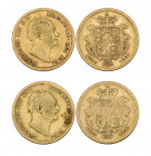 William IV, half-sovereigns (2), both 1835, fair and about fine (2)

Estimate: GBP 280 - 320