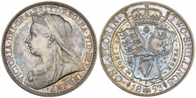 *Victoria, old head, proof florin, 1893 (S. 3939), mint state, in NGC holder graded PF66

Estimate: GBP 500 - 700