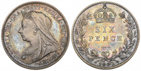 *Victoria, old head, proof sixpence, 1893 (S. 3941), mint state, in NGC holder graded PF67 CAMEO

Estimate: GBP 300 - 350