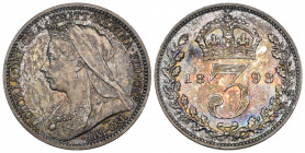 *Victoria, old head, proof threepence, 1893 (S. 3942), mint state, in NGC holder graded PF64

Estimate: GBP 150 - 200