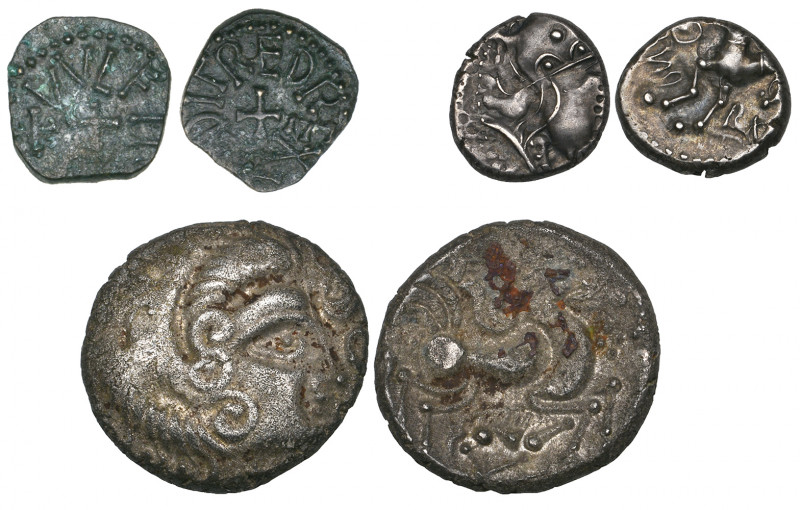 Kings of Northumbria, Aethelred II, (841-43/4), styca, moneyer Wulfred (N. 188; ...