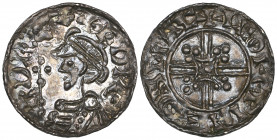 *Edward the Confessor, Trefoil Quadrilateral penny (1046-48), Winchester, moneyer Leofwine, +leofpine on pint, 1.11g. (N. 817; S. 1174), extremely fin...