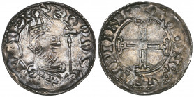 *Edward the Confessor, Pointed Helmet penny (1053-56), Winchester, moneyer Godman, +godn.a.n on pinc, 1.22g (N. 825; S. 1179), very fine. Formerly ex ...