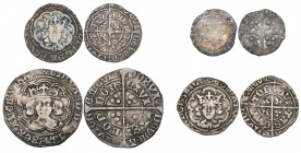 Edward IV, Second Reign (1471-83), groat, London, type XVIII, m.m. pierced cross 1 (N. 1631; S. 2098); half-groats (2), both Canterbury (Royal mint), ...