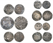 Henry VII (1485-1509), Facing Bust Issue, Class IIId, groat, m.m. anchor (N. 1705c; S. 2199a), flan crack almost very fine; half-groats (4), facing bu...