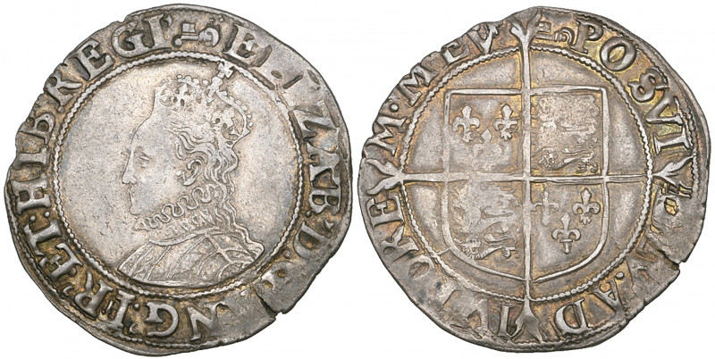 *Elizabeth I, Sixth Issue (1582-1600), shilling, m.m. key, 5.99g (N.2014; S. 257...